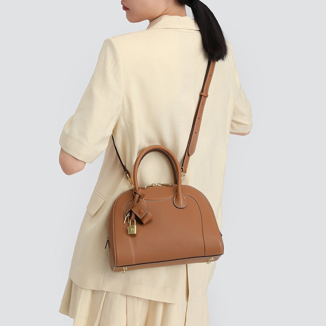 Minimalist Dome Bag With Double Handle