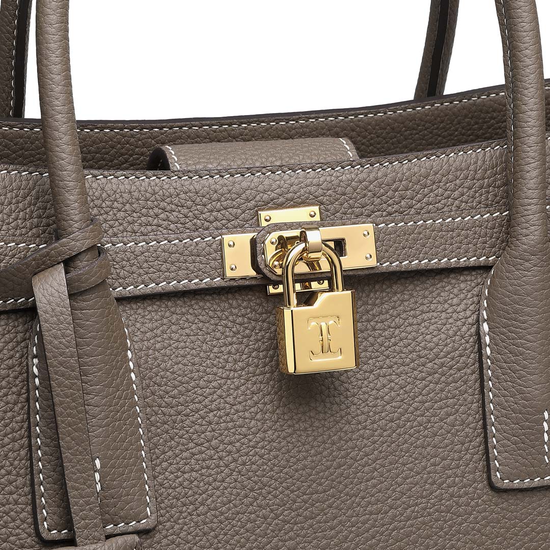 Designer Tote Bag  Togo Leather with Gold Hardware