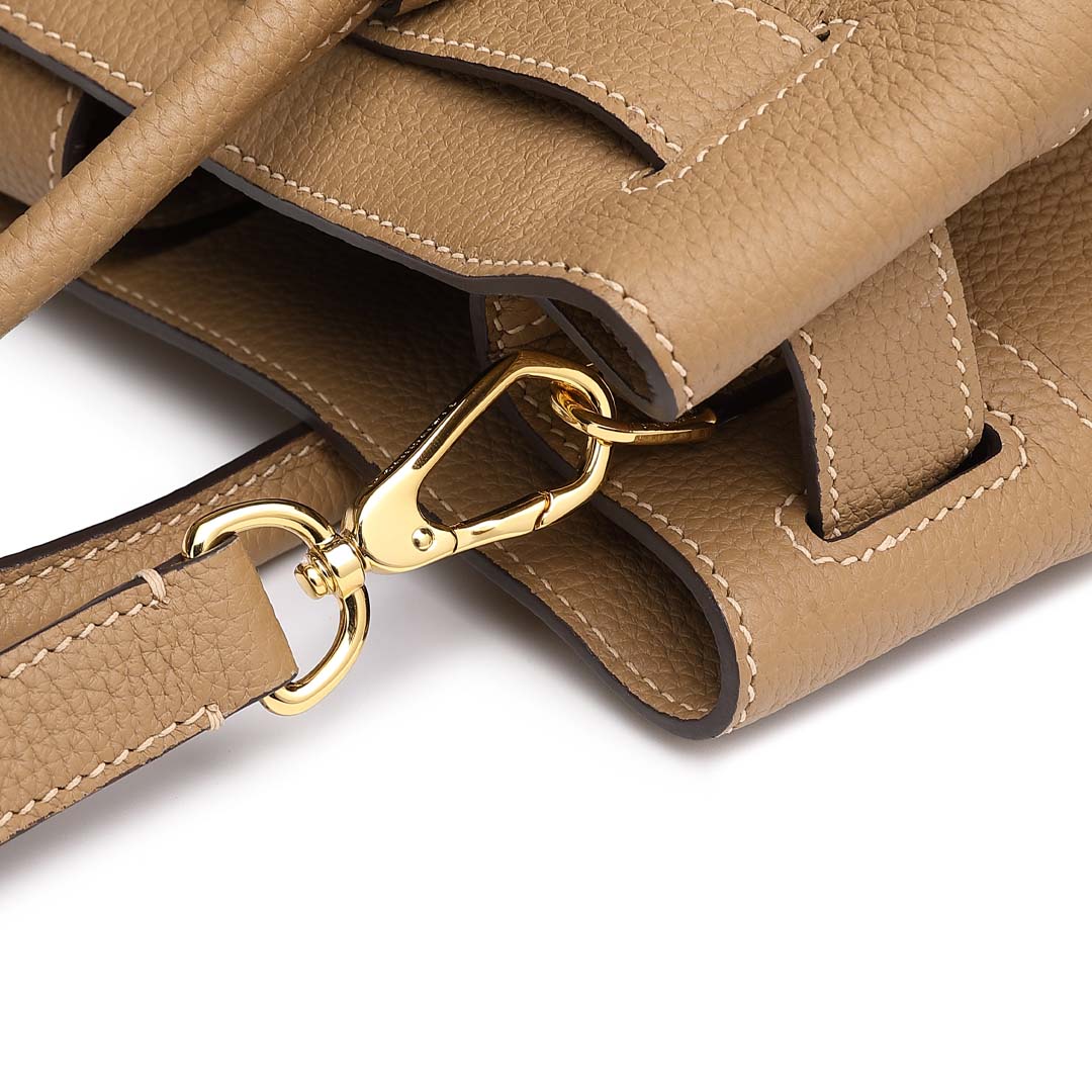 Designer Tote Bag  Togo Leather with Gold Hardware